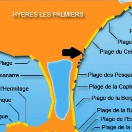 아파트 Studio L Ayguade A 300 Metres De La Plage 히에레